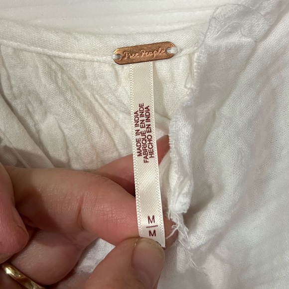 NWT Free People Magda Maxi Dress in Ivory Medium - Picture 7 of 9